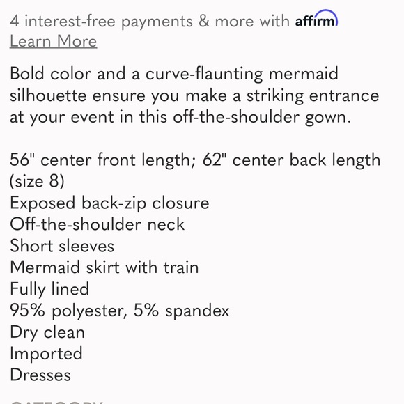 Adrianna Papell off the shoulder gown - Picture 12 of 12